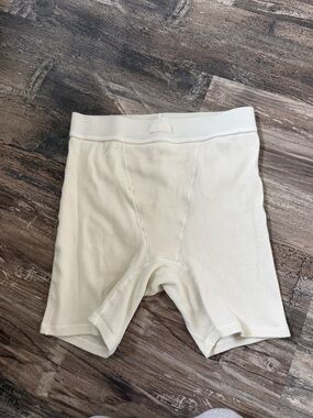 SKIMS Ribbed Boxer Briefs — Cream